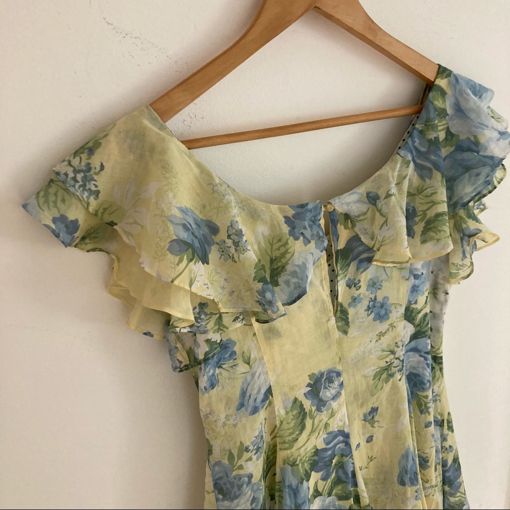 Alice McCall Yellow Floral Off-Shoulder Maxi Dress - Picture 6 of 11